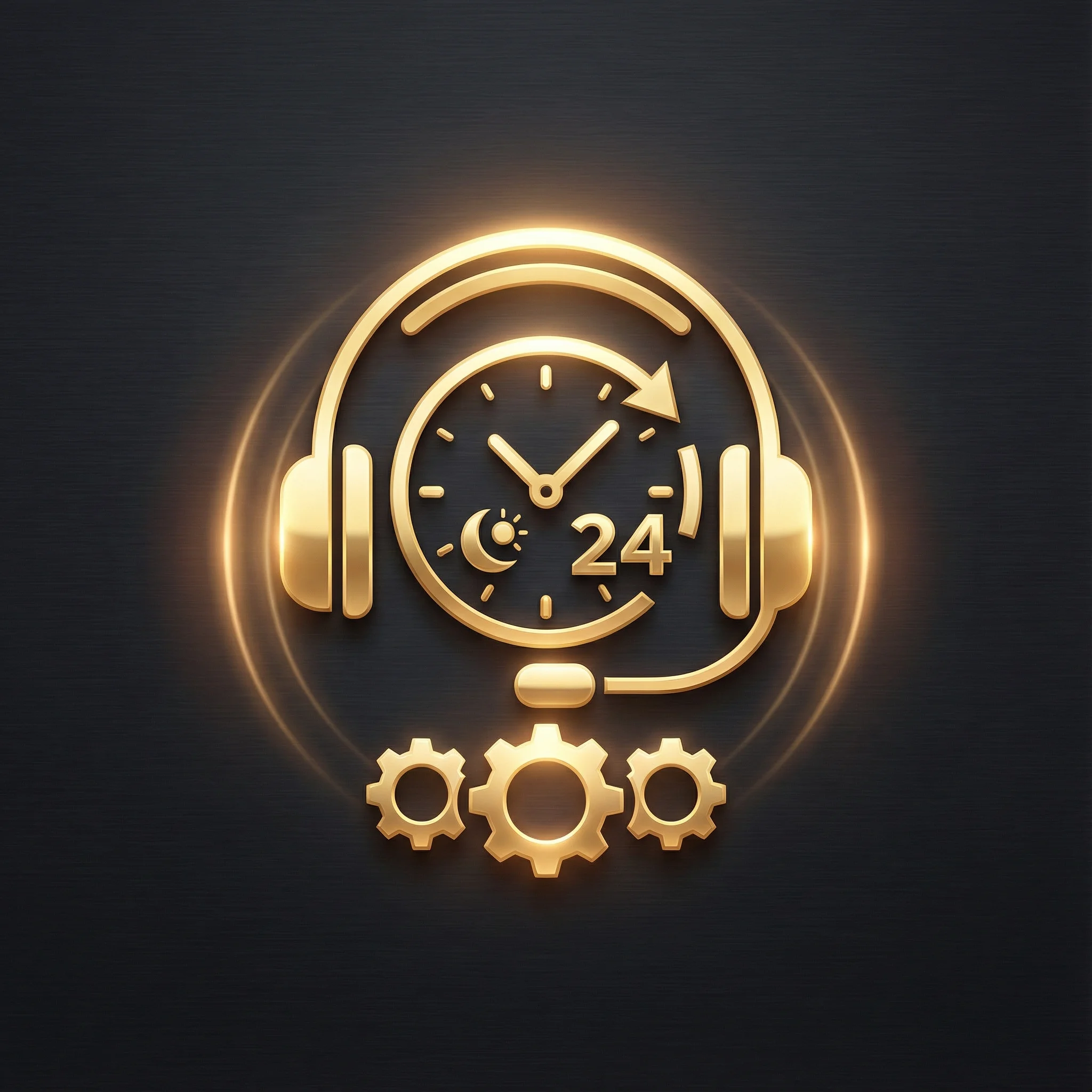 Ícone de suporte ao cliente 24 horas do mgmbet casino